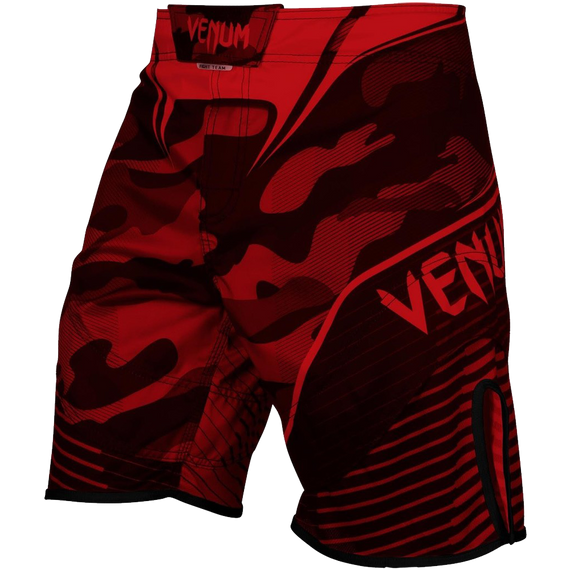 Venum Camo Hero Fight Shorts in Red